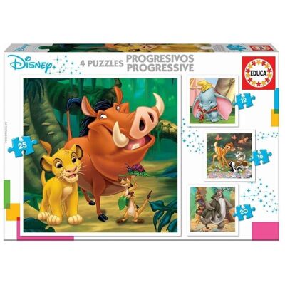 Disney animales puzzle progresivo