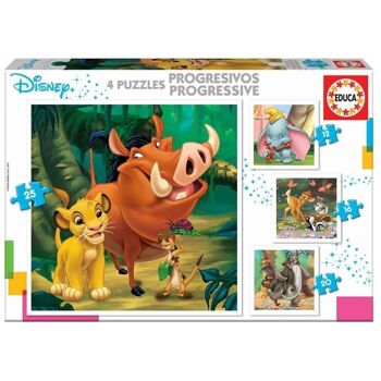 Puzzle progressif des animaux de Disney 1