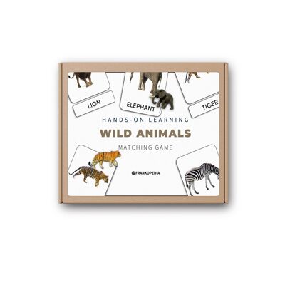 Wild animal figurines and cards