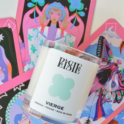 The Virgo astrology candle