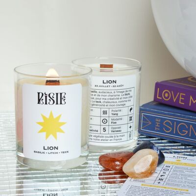 Leo astrology candle