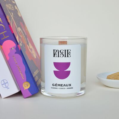 The Gemini astrology candle