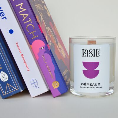 The Gemini astrology candle