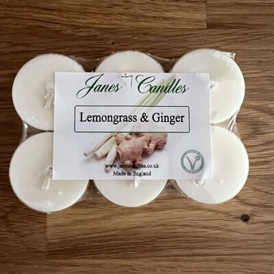 Soy Wax Tealights Lemongrass & Ginger