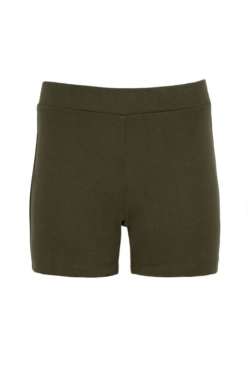 Rib Shorts - Khaki