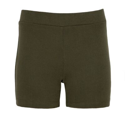 Rib Shorts - Khaki