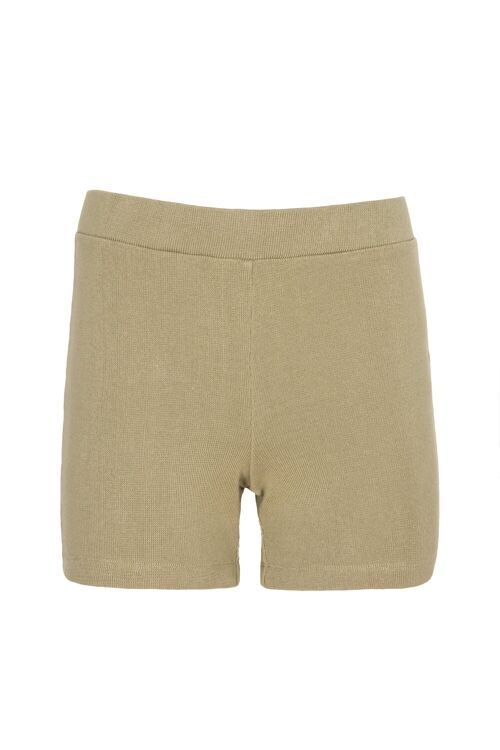 Rib Shorts - Latte