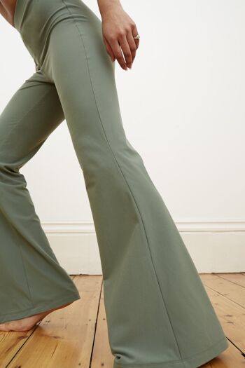 Pantalon Flare - Kaki 4