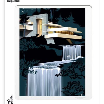 POSTER 30x40 cm MONSIEUR Z THE FALLING WATER