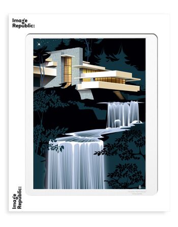 AFFICHE 30x40 cm MONSIEUR Z THE FALLING WATER