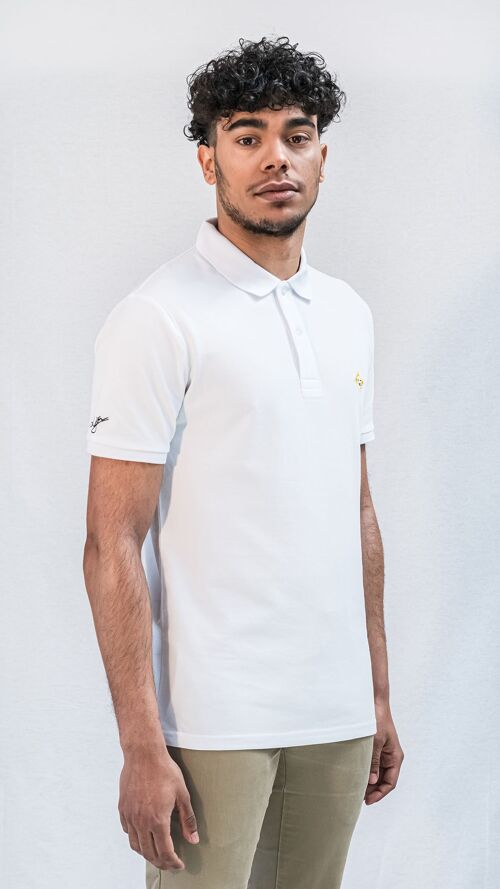 POLO LJÓN iconic "BLANC" HOMME