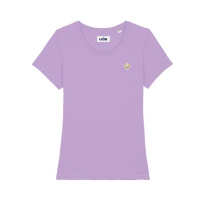 Women's plain round-neck T-shirt "LAVENDER"
