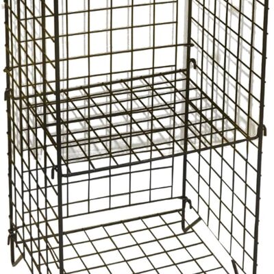Metal storage cabinet 3 layers from Naturn Living | Wire box | Height adjustable cabinet | Industrial storage cabinet | Wall rack and cabinet | Wire metal cabinet | Closet organizer | Matt black
