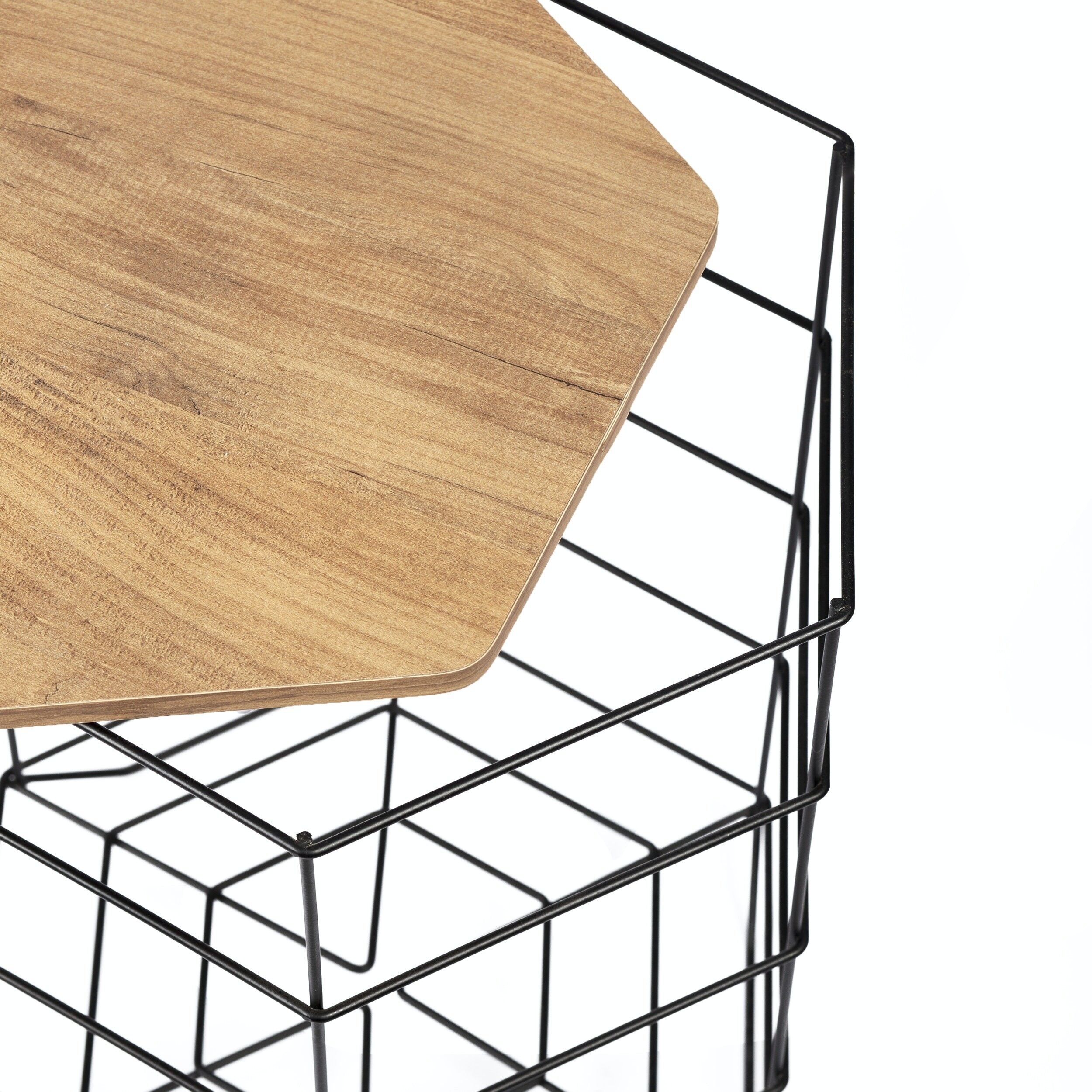 Storage wire basket store table kmart