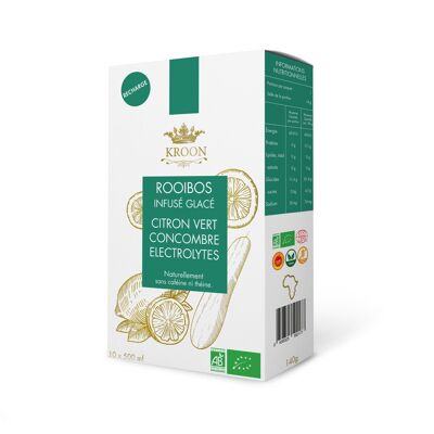 PRESTIGE ROOIBOC RANGE INSTANT ICE TEA 10 Sachets of instant iced rooibos Lime, Cucumber, Electrolytes