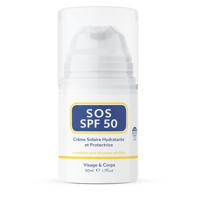 Crème Solaire SOS SPF 50 50 ml - Version Française