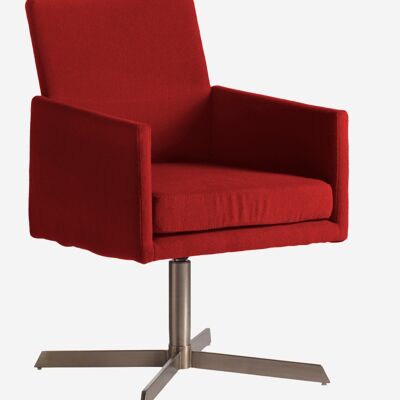 Don red armchair