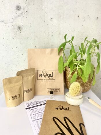 Nickel box : le KIT DIY "solide vaisselle" aux agrumes votre produit vaisselle à la main en mode solide zéro déchet 2