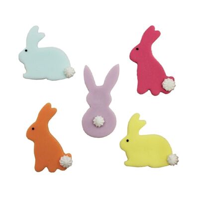 Bunny Sugarcraft Toppers sortiert