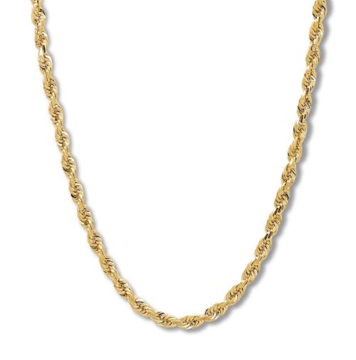 Rope Style Chain Necklace - Gold
