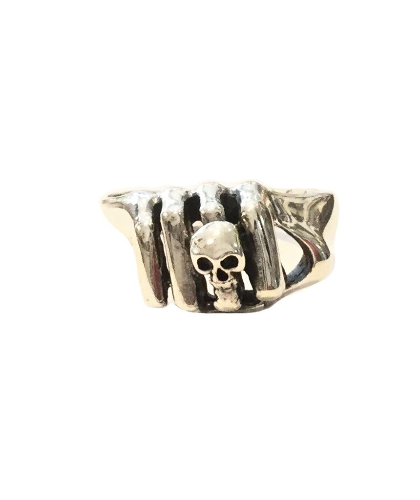 Anillo Calavera Plata Premium
