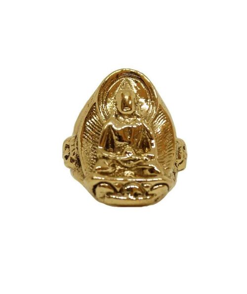 Namaste Buddha Ring - Gold