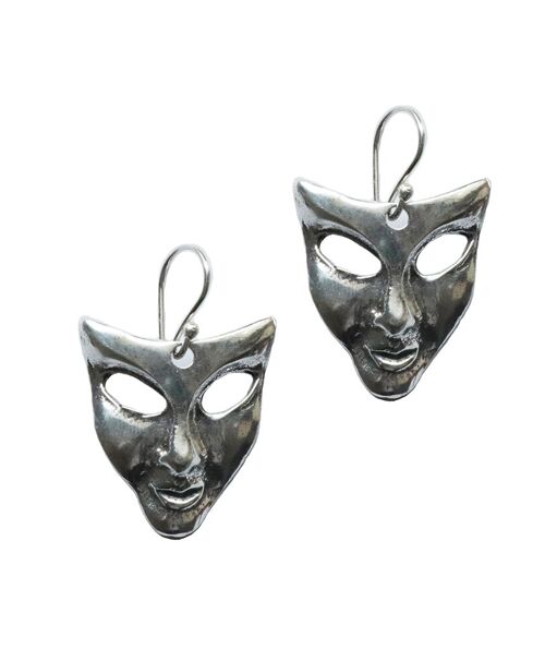 The Mask Earrings - Silver