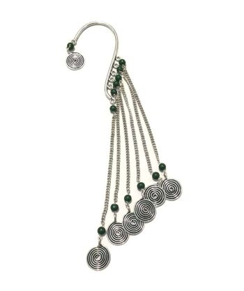 Boucle d'oreille Boho avec perles et pointes - Or 8