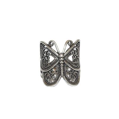 Anillo Clásico Mariposa - Plata