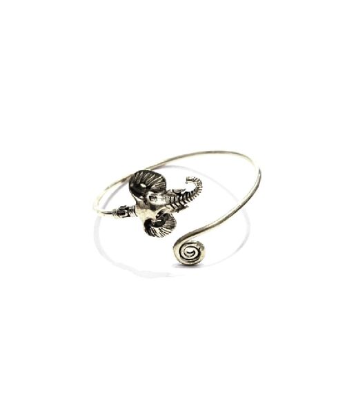 Elephant Bangle Bracelet - Silver