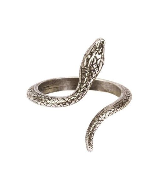Adjustable Snake Ring - Silver