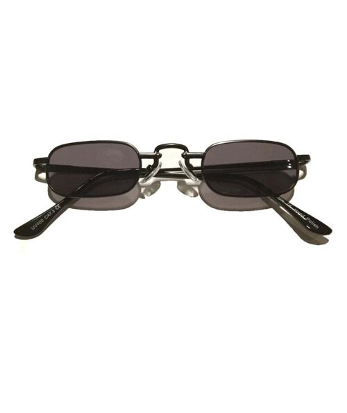 Slim Rectangle Sunglasses - Black