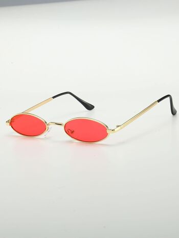 Mini lunettes de soleil ovales - Bleu 3