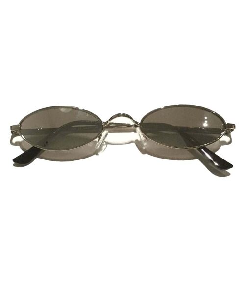 Mini Oval Sunglasses - Grey