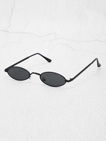 Mini lunettes de soleil ovales - Gris 9