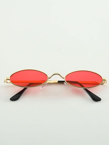 Mini lunettes de soleil ovales - Noir 7
