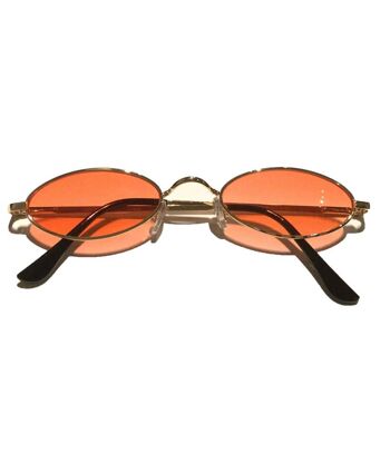 Mini lunettes de soleil ovales - Rouge 4