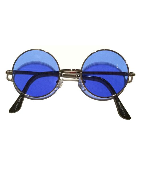 Small Round Lens Sunglasses - Blue