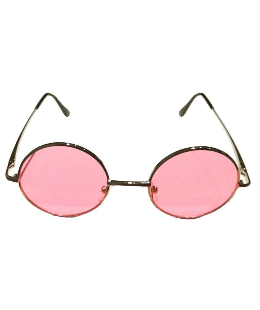 Lunettes de soleil petit verre rond Rose