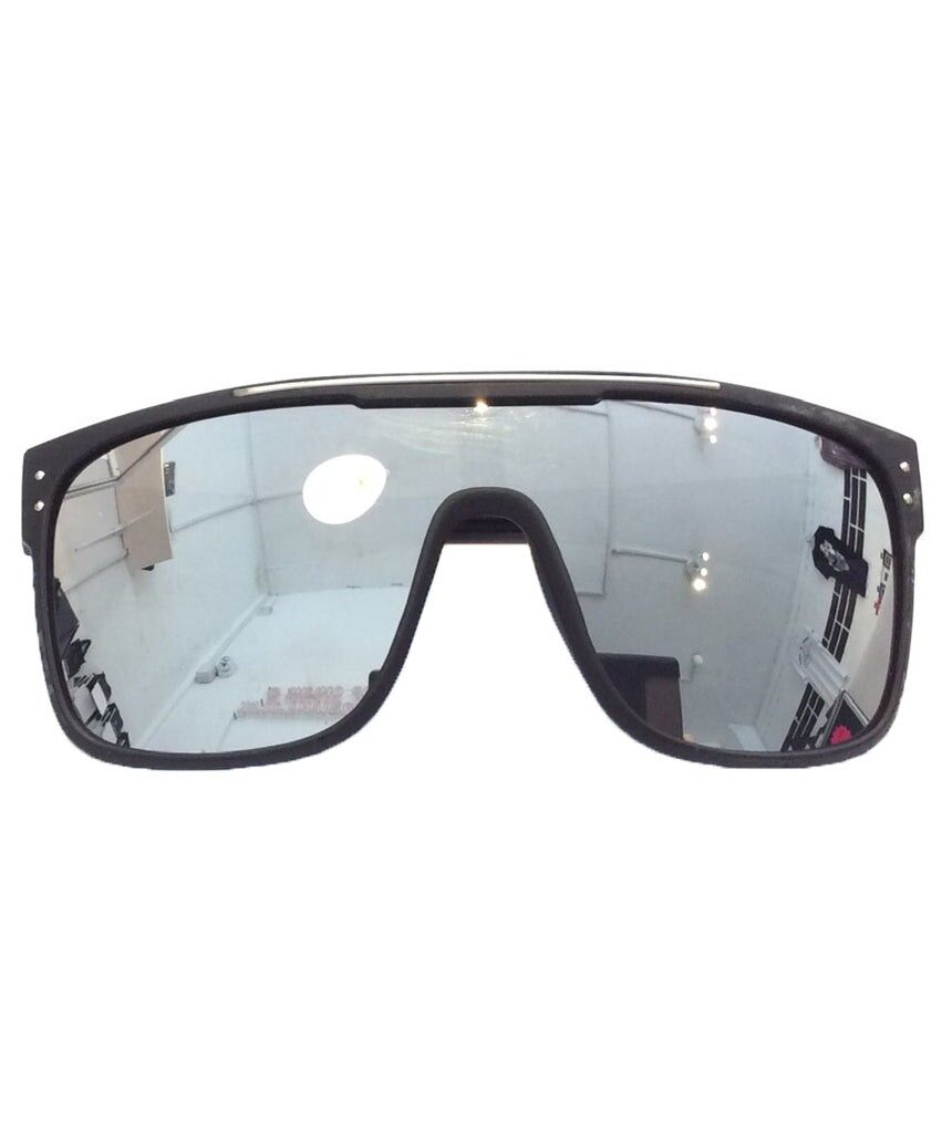 Gafas de sol rectangulares de gran tamaño - Gris