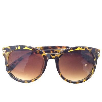 Occhiali da Sole Classici Oversize - Leopardo Giallo