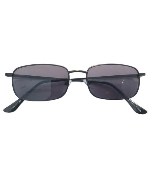 Small Rectangular Sunglasses - Black