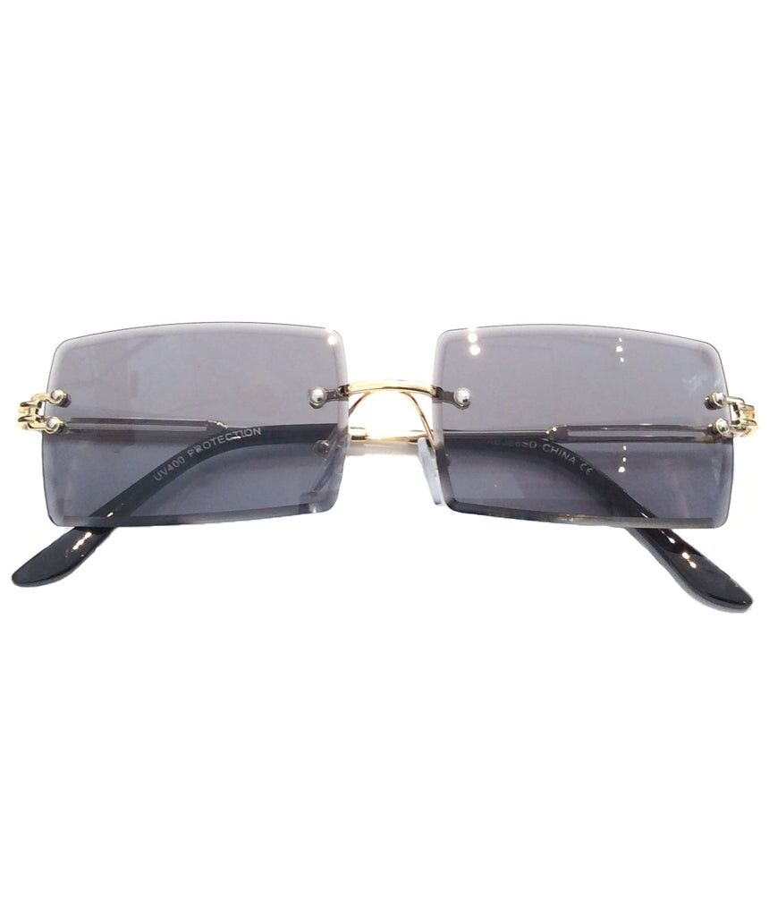Rectangular Sunglasses - Black