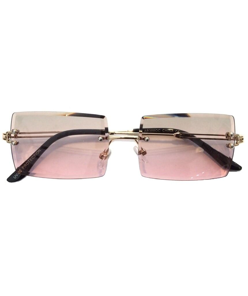 Rectangular Sunglasses - Dark Brown