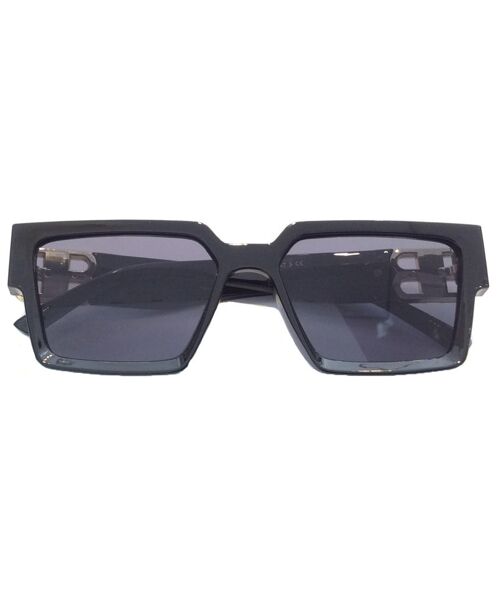 Square Oversized Sunglasses - Black