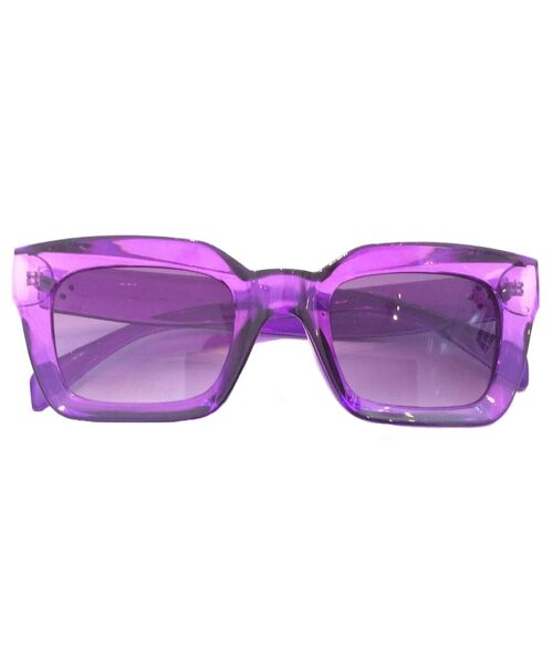 Big Frame Sunglasses - Purple