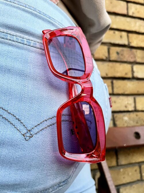 Big Frame Sunglasses - Red