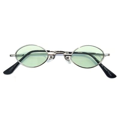 Kleine ovale Sonnenbrille - Grün