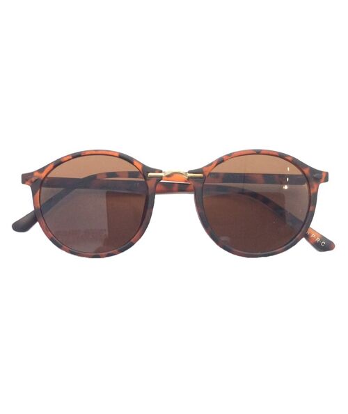 Classic Round Sunglasses - Leopard