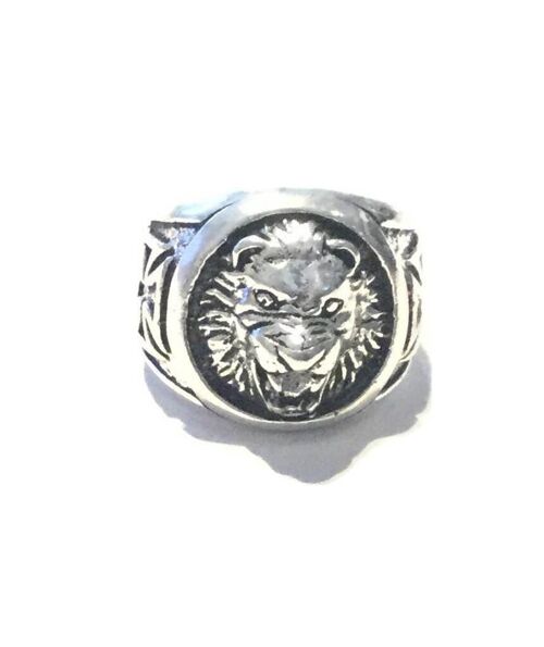 Signet Lion Ring - Silver